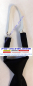 Preview: Krawatte schwarz, ohne Emblem, mit Knoten und Gummiband, 100% Polyester