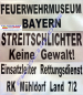 Preview: Rückenschild silber, matt, reflektierend, 42 x 16 cm
