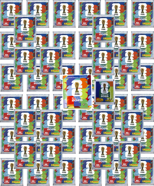 PANINI - 50 Sticker Tüten, 1 Album, 1 DFB Sticker,  FIFA WM 2026