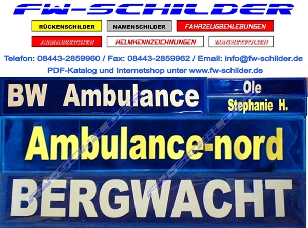 Reflex Brustschild blau, reflektierend, 15 x 5 cm