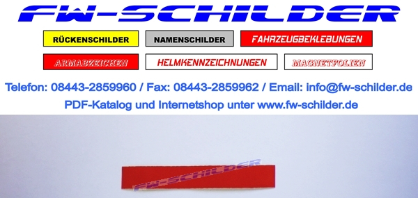 Taktisches Funktionsabzeichen für Verbandsführerin, Verbandsführer, rot reflektierend